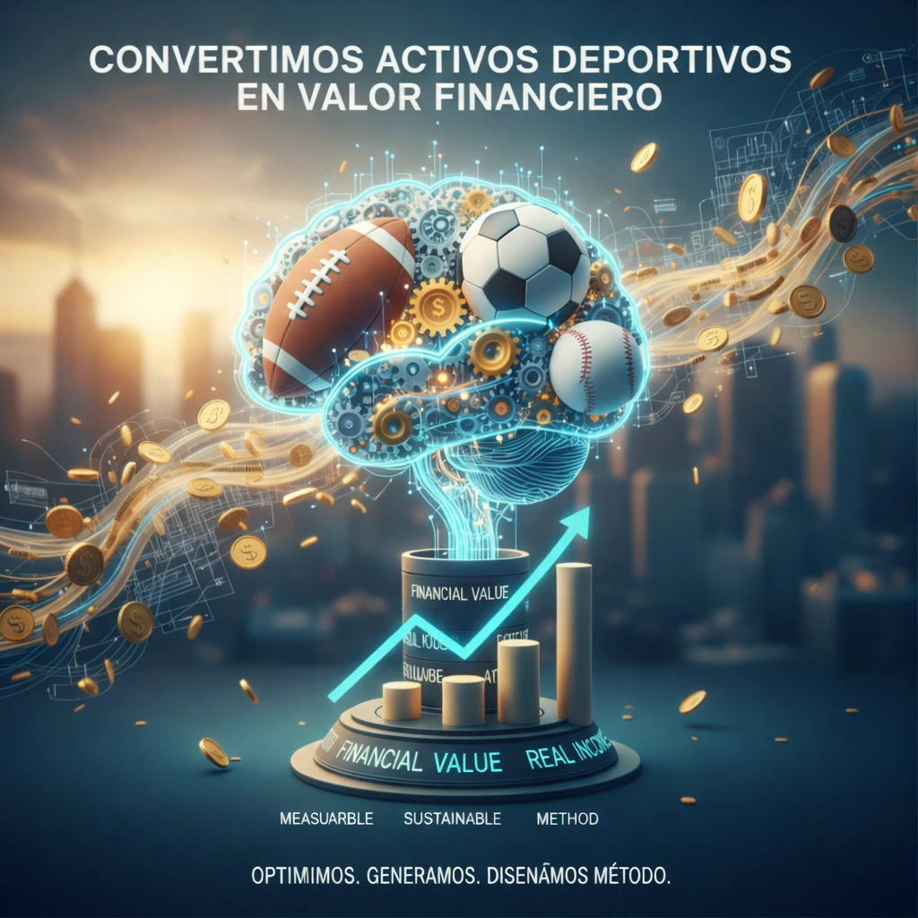 Gráfico de conversión de activos deportivos